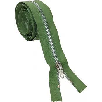 Zip ARMÁDNÍ ORIGINÁL AČR Zip kovový leštěný dělitelný 140 cm zelený