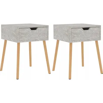 Noční stolek Noční stolek betonový 40x40x56 cm, šedý