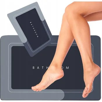 Koupelnová předložka Koupelnová předložka SATIS modrá akrylová obdélníková 40x60 cm