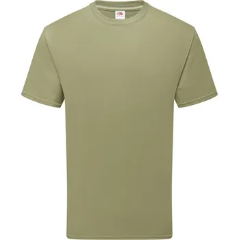 pracovní tričko Fruit of the Loom Tričko Pure Cotton T, těžká bio bavlna, krátký rukáv, unisex COT161362a3802-classic oli M Olivová