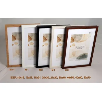 Rám na obraz Dřevěný 21x30 (DIN A4) Idea, bílý