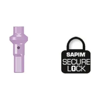 SAPIM nipl Alu Polyax 16 double square fialový secure lock