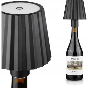 Lampička BEZDRÁTOVÁ NOČNÍ LAMPA DOTYKOVÁ LED NA LÁHEV VÍNA STMÍVATELNÁ 3 REŽIMY