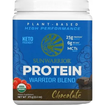 Protein Protein rostlinný protein Sunwarrior prášek 375 g čokoládová příchuť