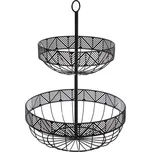 Secret de Gourmet Stojan na ovoce kovový 30 x 42 cm černý