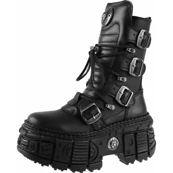 Pánská zimní obuv boty NEW ROCK - ITALI NEGRO, NOMADA NEGRO, TANK - 42