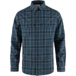 Fjällräven Övik Travel Shirt LS Men Indigo Blue-Dark Navy modrá XL