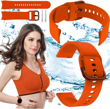 Řemínek na hodinky Řemínek pro Garmin Forerunner 255 / 255 Music chytré hodinky oranžový řemínek