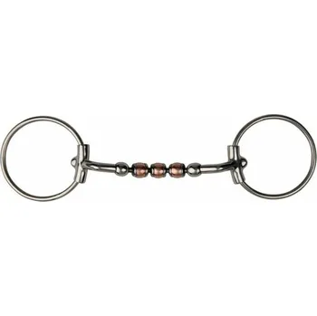 Udidlo pro koně Udidlo METALAB MAGIC SYSTEM s měděnými kuličkami 13,5 cm