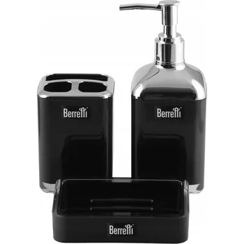 BERRETTI KOUPELNOVÁ SADA DÁVKOVAČ MÝDLA 3 KS
