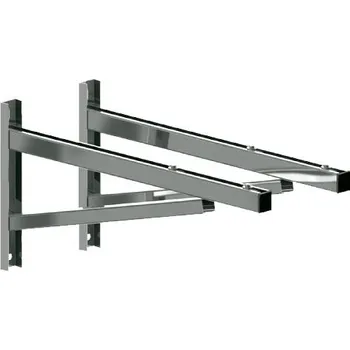 Komín E-Trade Nosná konzole - vzdálenost: 50-335mm (univerzální) Povrch: Nerezový