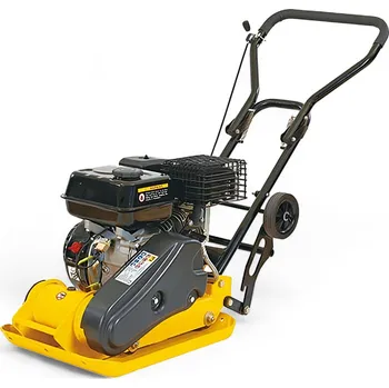 hutnicí technika PROTECO Vibrační deska | 61 kg | Heavy duty + gumová podložka a podvozek s koly