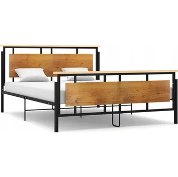 Postel Jednolůžková kovová postel Zakito Home 160x200 černá