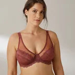 Blancheporte Zmenšující podprsenka z tylu a krajky Taripa, s kosticemi měděná 90F