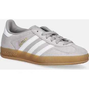 Pánská obuv Semišové tenisky adidas Originals Gazelle Indoor šedá barva, JQ0176, 42, 09X