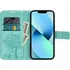 Pouzdro na mobilní telefon Forcell Mezzo Book pro Apple iPhone 13 zelený strom