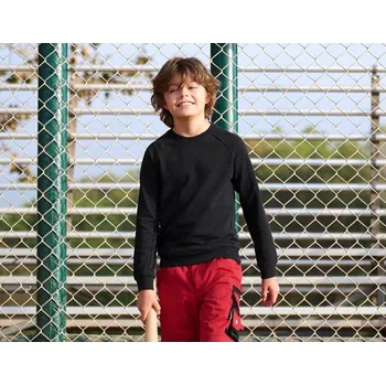 Chlapecká mikina e.s. Mikina cotton stretch, dětská velikost 122/128 černá Strauss