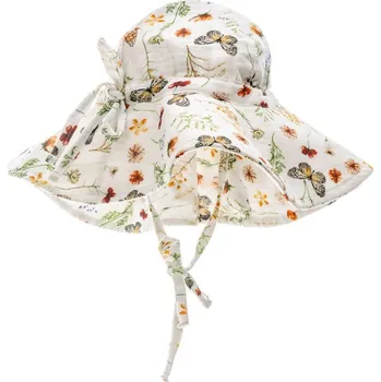 Kojenecká čepice T-tomi Bio mušelínový klobouček Meadow Vel. 6 - 12 m