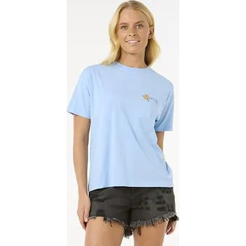 Pánská móda Tričko Rip Curl LA JOYA RELAXED TEE Mid Blue velikost S