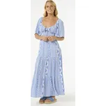 šaty Rip Curl SAN CARLOS S/S MAXI DRESS Blue velikost M