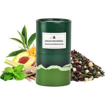 Čaj ORIENTAL Zelený aromatizovaný čaj Sencha Maharádža - 70 g dóza