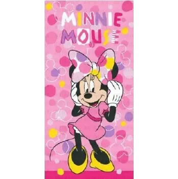 Minnie a Mickey Mouse Osuška Minnie Mouse puntíky 70x140cm