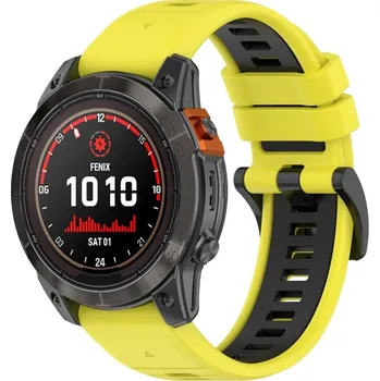 VSECHNONAMOBIL 63087 SPORTY Univerzální řemínek pro Garmin Fenix 7 Pro / 7 Pro Solar / 7 Pro Sapphire žlutý