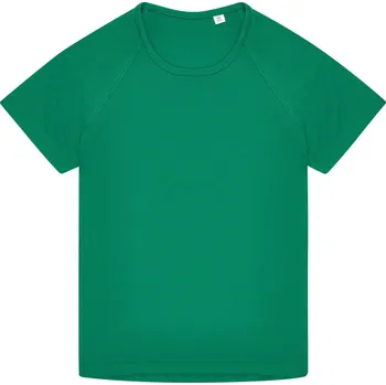 Chlapecké kalhoty B&C Tričko B&C Active T kids, sportovní, krátký rukáv, dětské COT01ATK452064-kelly green Zelená kelly 9-11