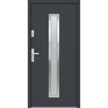 Vchodové dveře Hahn-Türke Vchodové dveře ATU68-M600 Barva: Antracit, Směr otevírání: Levé, Dovnitř, Celkové rozměry: 1000x2000mm
