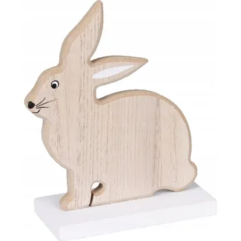 Obraz DŘEVĚNÁ DEKORACE ZAJÍČEK 9,5x5x13 cm