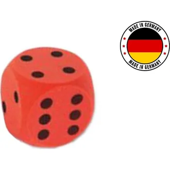 Hrací kostka Hanus Pěnová kostka 7x7 tečky Barva: Červená