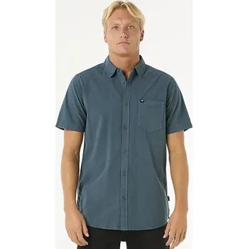Pánská košile košile Rip Curl CLASSIC SURF WASHED S/S SHIRT Pine Night velikost S