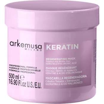 Vlasová regenerace Arkemusa Keratinová regenerační maska na lámavé vlasy 500 ml
