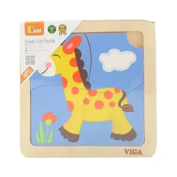 Dřevěná hračka Dřevěné puzzle Žirafa Viga
