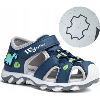 Dámské sandále Wojtyłko dětské sandály eko kůže modré, velikost 28