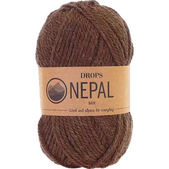 Příze Příze DROPS Nepal mix 0612- středně hnědá