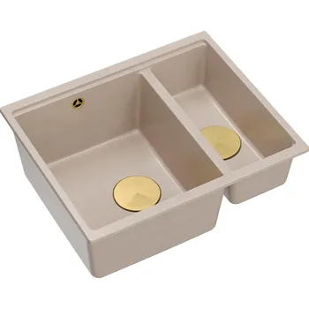 Kuchyňský dřez Quadron Logan dřez graniteq 55x46 cm béžová HCQL5646U2-G1_U