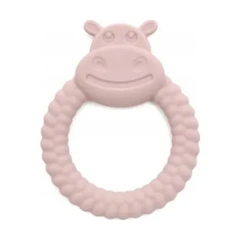 Kousátko na prořezávání zoubků Bosso Baby silikonové růžové