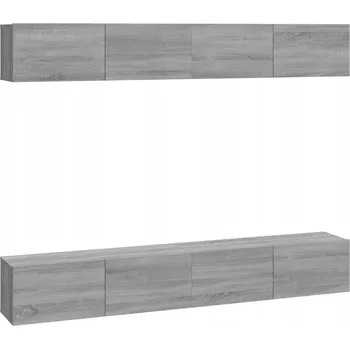 Televizní stolek TV stolek 100x30x30 cm, šedý dub sonoma