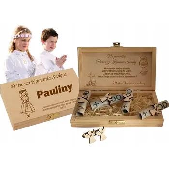 Obraz Památka na První Svaté Přijímání - dárek - krabička na peníze - SVATÉ PŘIJÍMÁNÍ