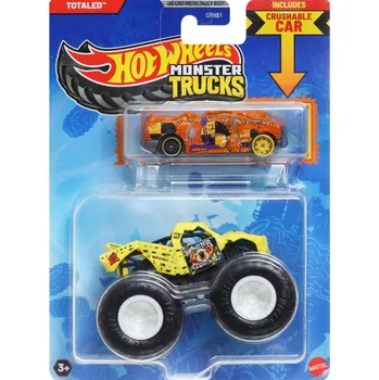 auto na autodráhu Hot Wheels Monster Trucks Totaled 2 Pack