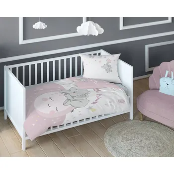 Povlečení Povlečení lux bambus-bavlna růžový sloník