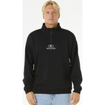 Pánská mikina mikina Rip Curl PILL ICON 1/4 ZIP CREW Black velikost XL