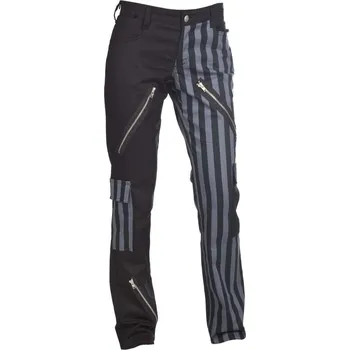 Pánské kalhoty kalhoty pánské Black Pistol - Freak Pants Stripe Denim - Black Grey