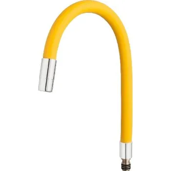 Novaservis Příslušenství - Hadice ke dřezové baterii, žlutá/chrom W100C-B