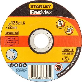 Řezný kotouč Stanley Příslušenství - Řezný kotouč na hliník 125x22,23 mm STA32627-QZ