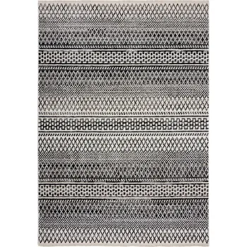 Koberec Flair Rugs Kusový koberec Santiago Camino Black/White Rozměry koberců: 80x140