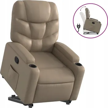 Křeslo Křeslo usnadňující vstávání, cappuccino, 74x89x100 cm