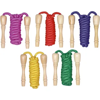 Švihadlo Goki švihadlo s dřevěnými rukojeťmi 240 cm