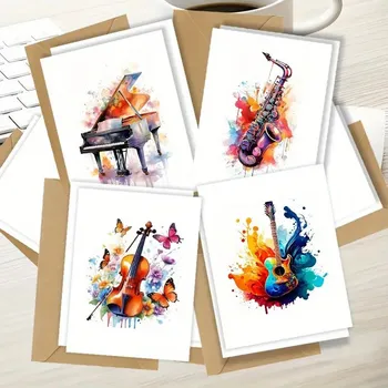 Hudební nástroj pro děti TE production Sada 4 přání HUDEBNÍ NÁSTROJE